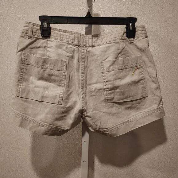 Junior's Khaki Utility Shorts Size 11 Ramie Cotton - Picture 4 of 10